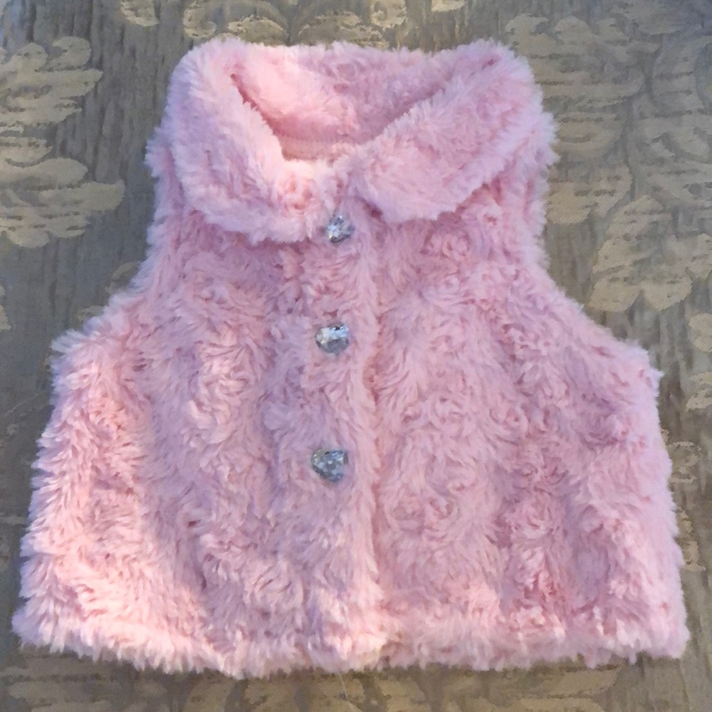 Kidgets Pink Faux Fur Vest
